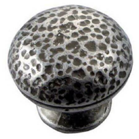 MNG HARDWARE MG-12811 1.25 in. Silver Hammered Knob 277795